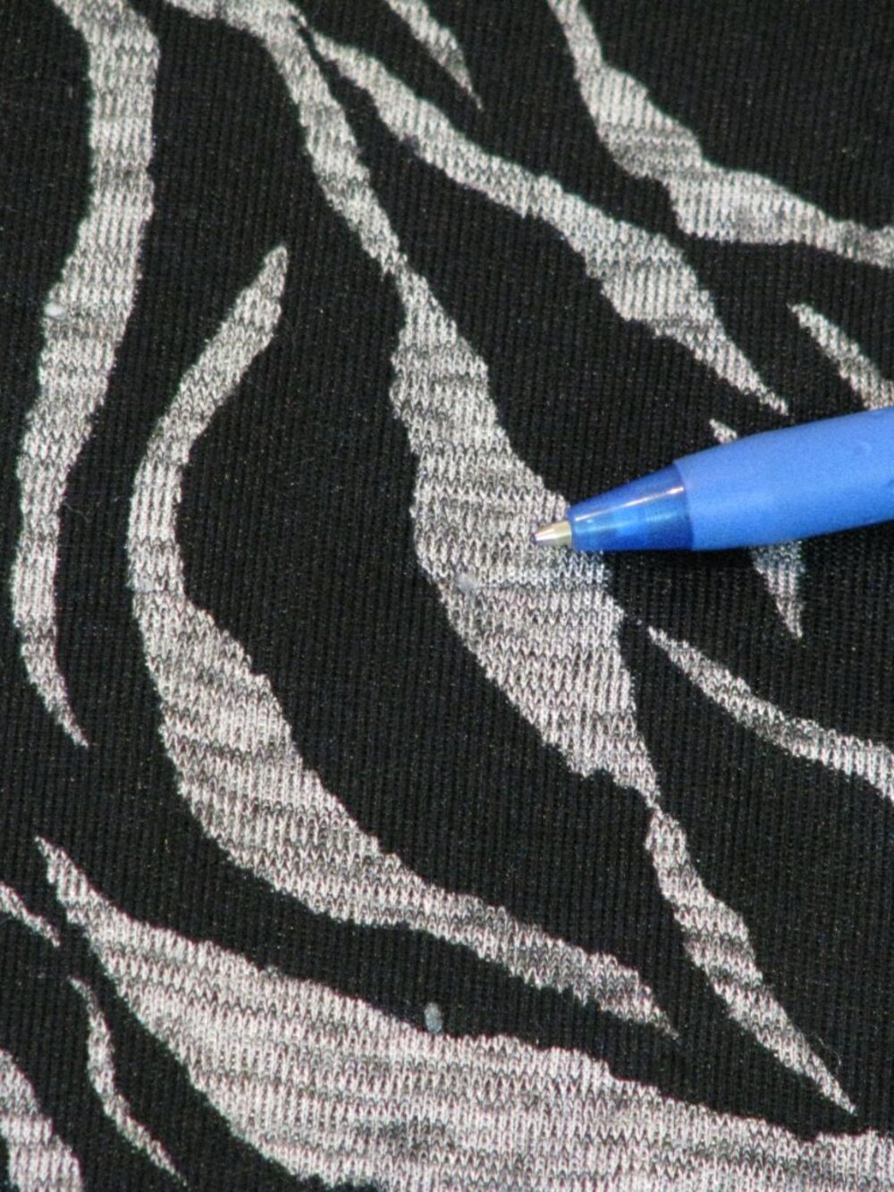 Laura Black and Metallic Silver Tiger Stripe Cardigan - Picture 6 of 6